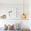 Vintage Plug in Pendant Light Wicker Rattan Hanging Lights with 15ft Hemp Rope Cord Mini Bamboo Lampshade Boho Wall Lighting Fixture Swag Lamp for
