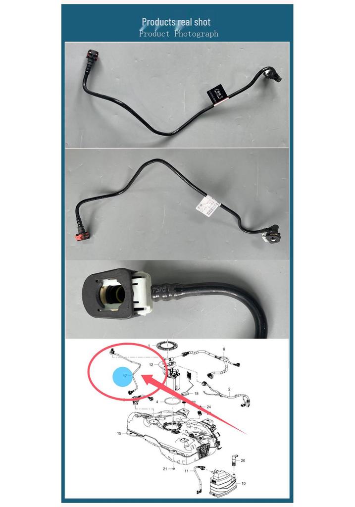 High-Pressure Fuel Pump Hose for Chevrolet Onix/Cavalier 1.3