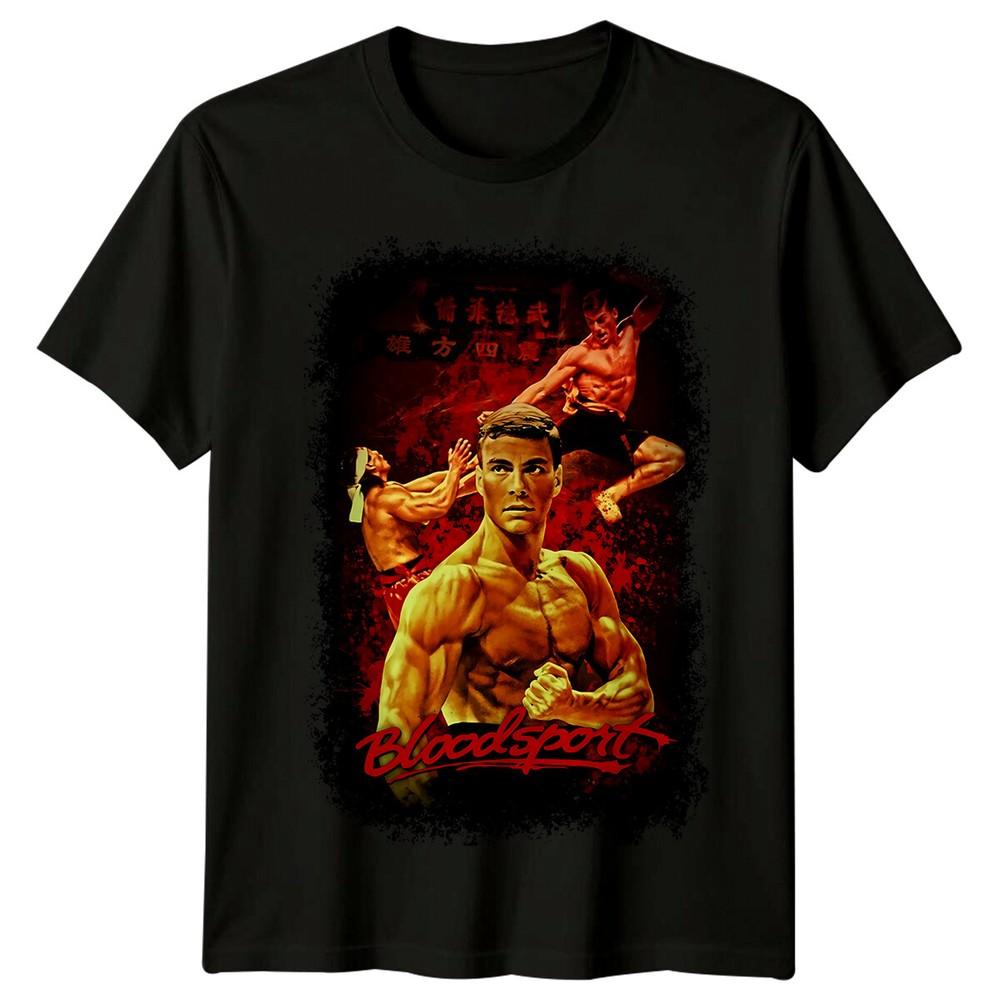 Bloodsport 1988 Movie Poster Inspired Tshirt Retro 80s Tee Unisex Fans Gift