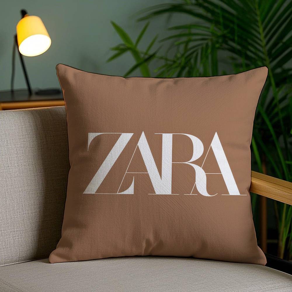 Fast Fashion Elegant Design ZARA-A Pillow Case Anti-dustmite Pillowcase Invisible Zipper Silky Short Plush Sofa Cushion Cover