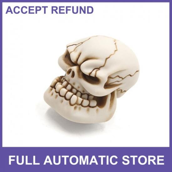 1pcs Universal Skull Head Style Car Manual Stick Gear Shift Knob Lever Shifter