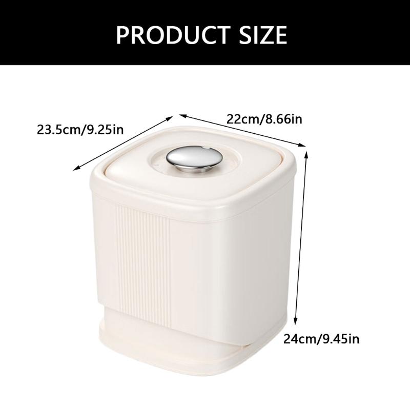User Friendly Food Storage Box Rice Dispenser Airtight Seal for Flour  Grains Cereal and Pet Dog Cats Bird Food Storage