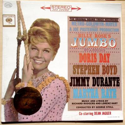 LP Record DORIS DAY, STEPHEN BOYD, JIMMY DURA - Billy Rose's Jumbo AOS2260 COLUMBIA 1973 US Soundtracks & Musicals Used