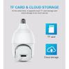 5MP E27 Bulb WiFi IP Camera Smart Home Tuya  AI Human Motion Detect Full Color Night Vision Outdoor Security Surveillance Cameras