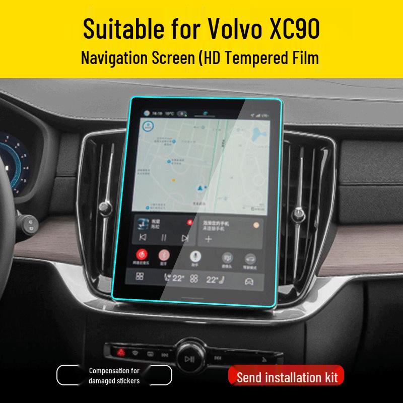 Film Trempé pour Console Centrale Volvo XC90 - Accessoire de Protection Intérieure