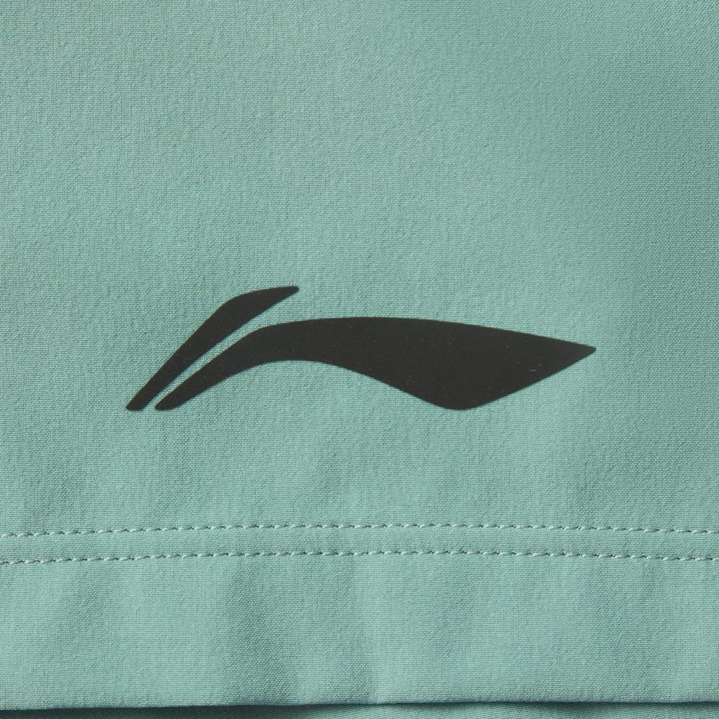 Li Ning Running Series Comfortable Casual Simple Versatile Lace-Up Sports Shorts Men Shorts Misty-Green AKSV097-7