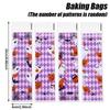 50/100Pcs Halloween Self Adhesive Bags Pumpkin Ghost Printed Clear Packaging Bags For Candy Biscuits Baking Food Wrapper