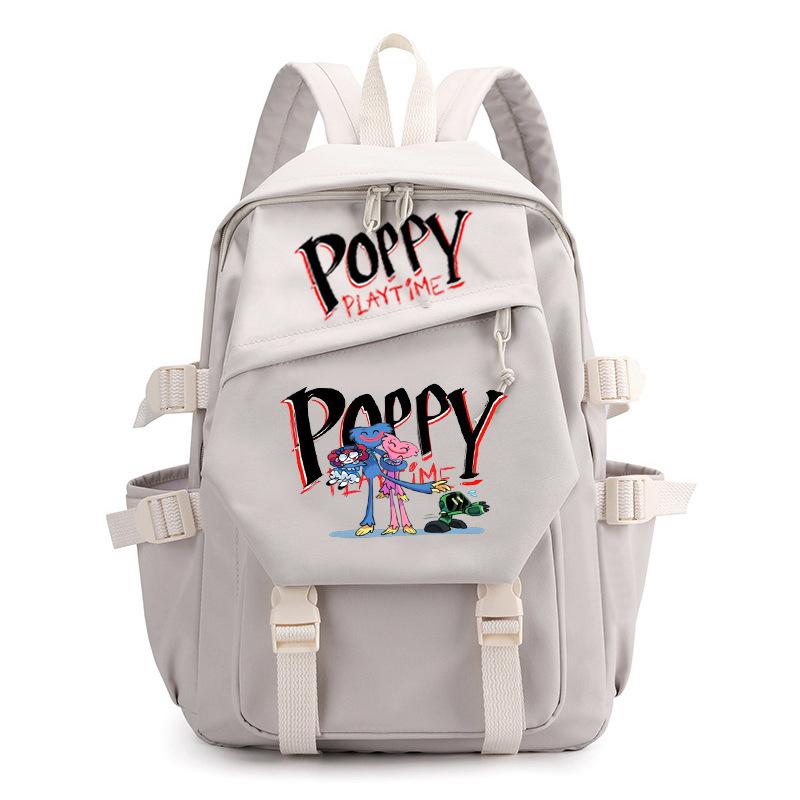 Poppy Waterproof Women's Backpack Girl Schoolbag Large Capacity Travel Leisure Shoulder Bag