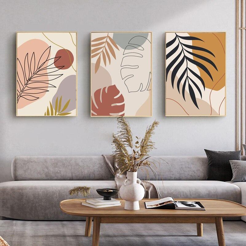 

Скандинавский современный бежевый розовый цельный плакат бохо холст принт живопись геометрическая настенная живопись гостиная интерьер домашний декор