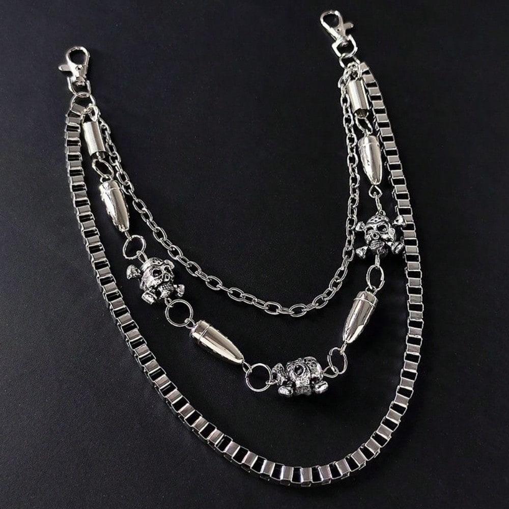 European and American Style Multi-layered Metal Chain Hip-hop Punk Style Waist Chain