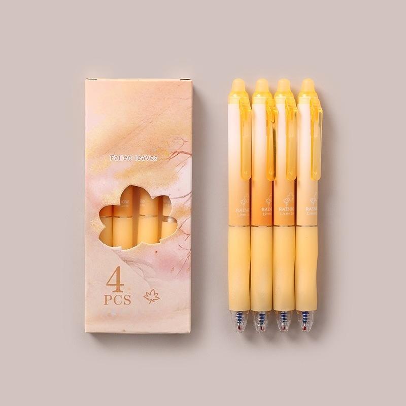 

High-quality Appearance Level Quick-drying Soft Grip Neutral Pen Set of 4. Press-on Quick-drying Neutral Pen. Student Stationery, Office Supplies.