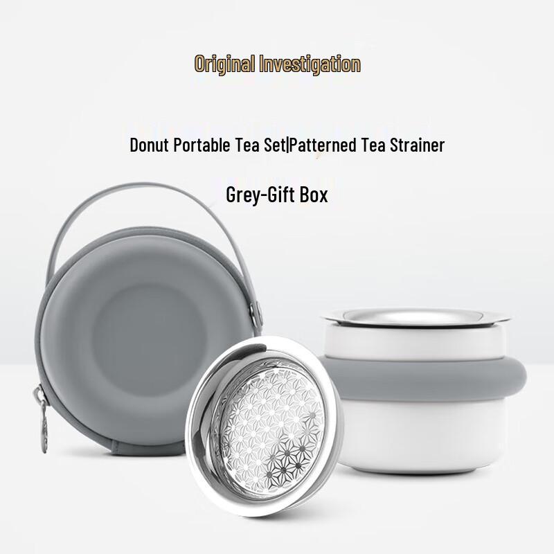 

Sweet Donut Ceramic Travel Tea Set