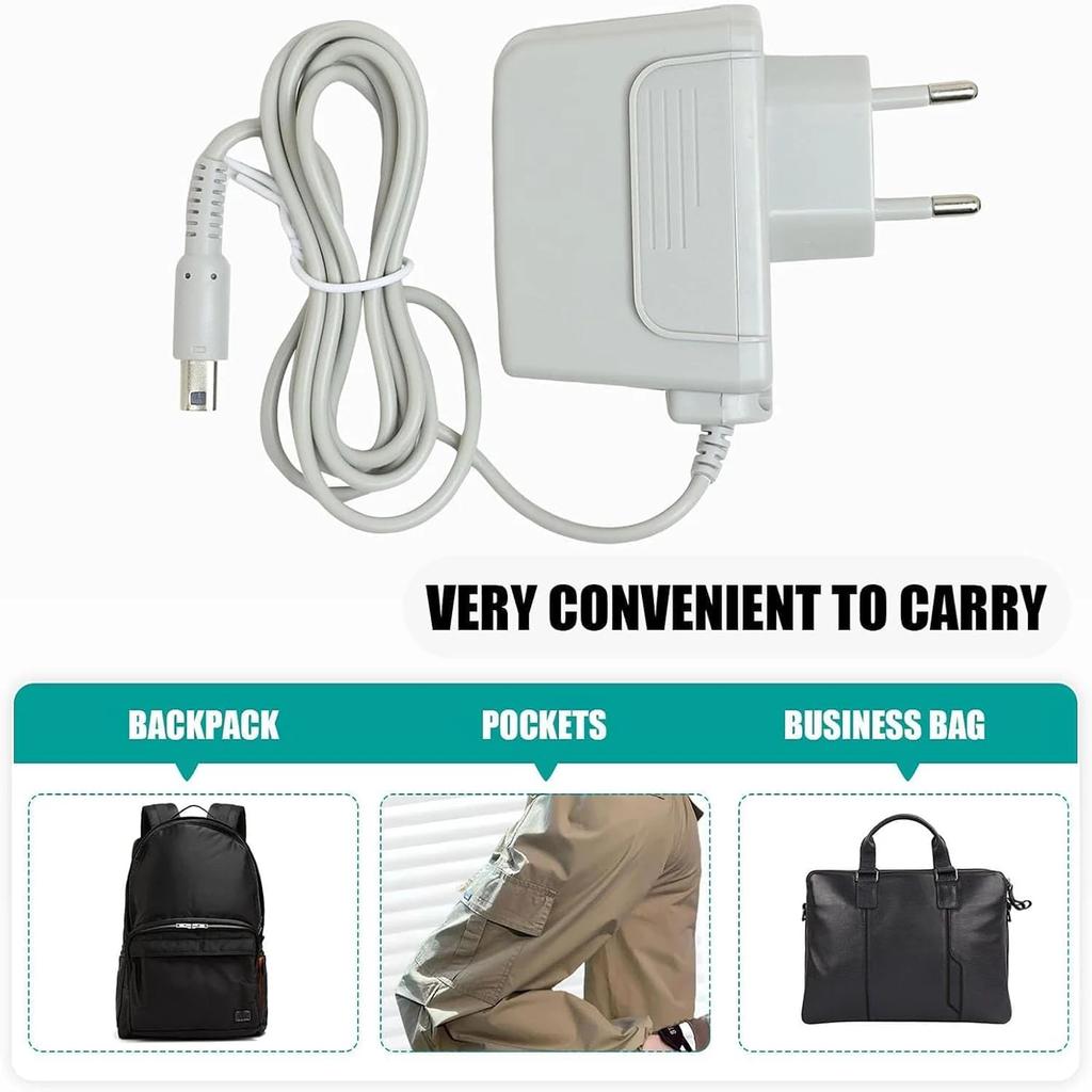 4.6V Home Travel Wall Charger AC Power Adapter Replacement Power Charger Cable Adapter Portable for 3DS NEW 3DS XL 3DSLL NDSI