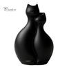 Kaffee-Ecke Dekoration 3D-gedruckte Katzenvase, Minimalistischer Nordischer Stil Blumenarrangement Umarmendes Ornament Dekoratives Paar-Vase Haus Büro Geschenk Licht