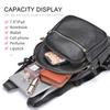 Woman Travel Bag BGenuine Leather Backpack Girls Female School Bag Soft Cowskin Lady Bagpack Double Shoulder Travel Backpack
