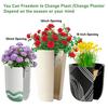 Pflanzeinsatz-Erhöhung Verstellbare Pflanzen-Erhöhung Innen für Blumentopf Robuste Blumentopf-Erhöhung mit Hakenketten für 12-18 Zoll breite Öffnung Hohe Pflanzentöpfe