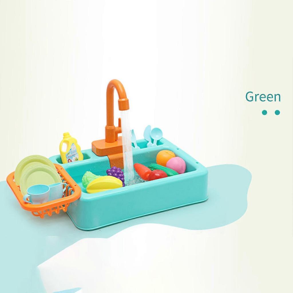 Analog Electric Dishwasher Sink Children's Role Playing Kitchen Set Toys Kids toy  Pretend Play accessory [jkw]