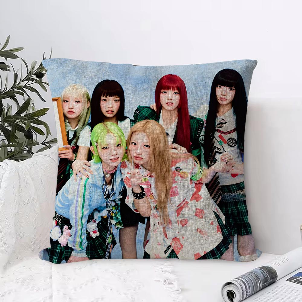 Kpop Band Uunchild Cushion Cover Organic Linen Square Pillow Case Durable Nonallergenic And Kind To Skin