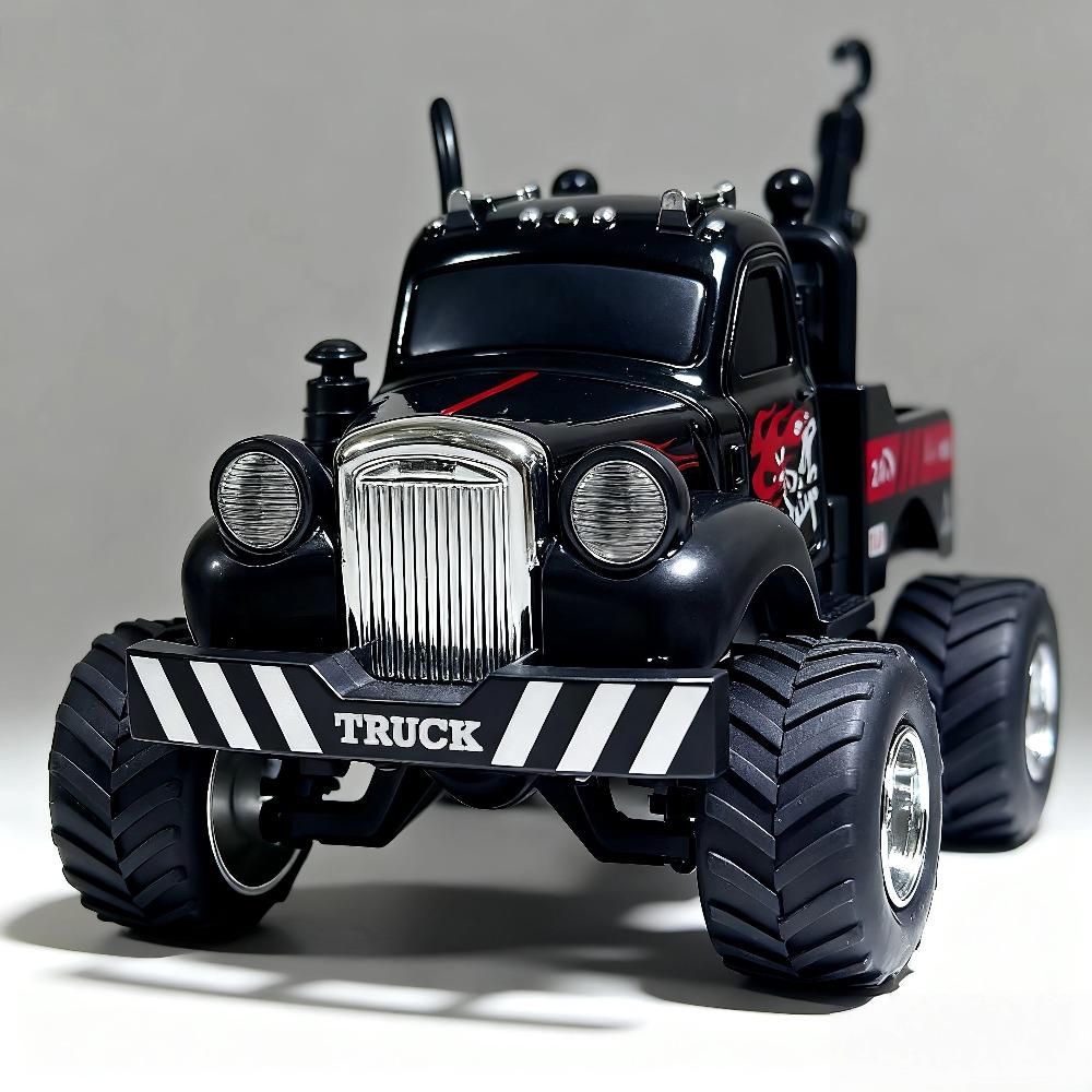 APP1: 64 Mini Alloy Remote Control Truck with Return Power Car Model Male Toy Gift Indoor and Outdoor Toy Car Off road Vehicle T