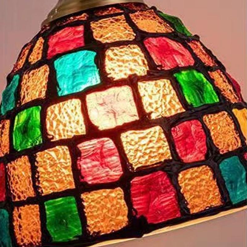 Mediterranean Sea Shell Hanging Light Ceiling Color Seashell Pendant Lamp Dining Room Bedroom LED Chandelier Lighting Restaurant