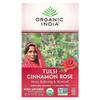 Organic India Tulsi Cinnamon Rose Caffeine-Free Tea, 18 Tea Bags, 32.4g (1.14oz)