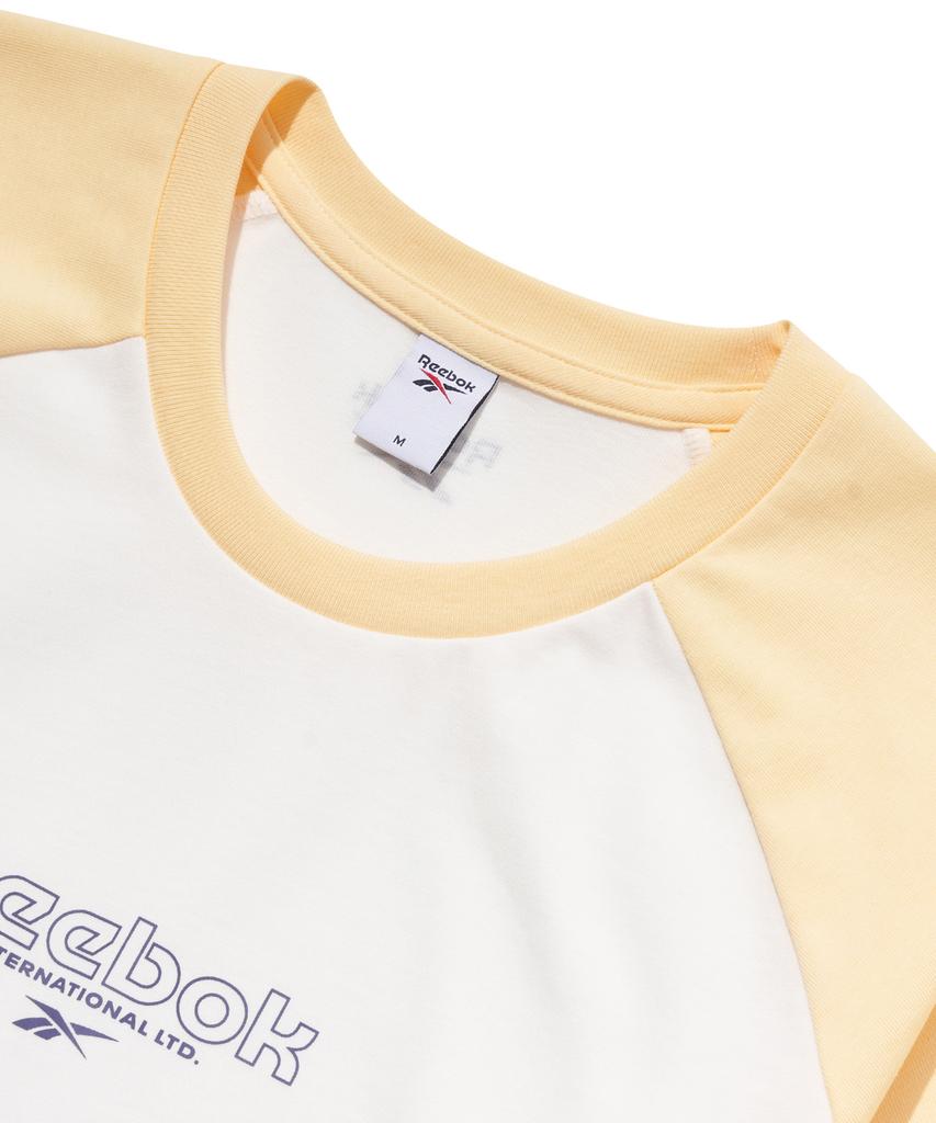 REEBOK Printed Raglan T-Shirt (W) - Butter