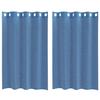 VidaXL Rideaux en voile avec œillets 2 pcs bleu royal, rideau en filet, rideau transparent, voile de fenêtre, traitement de 4102114