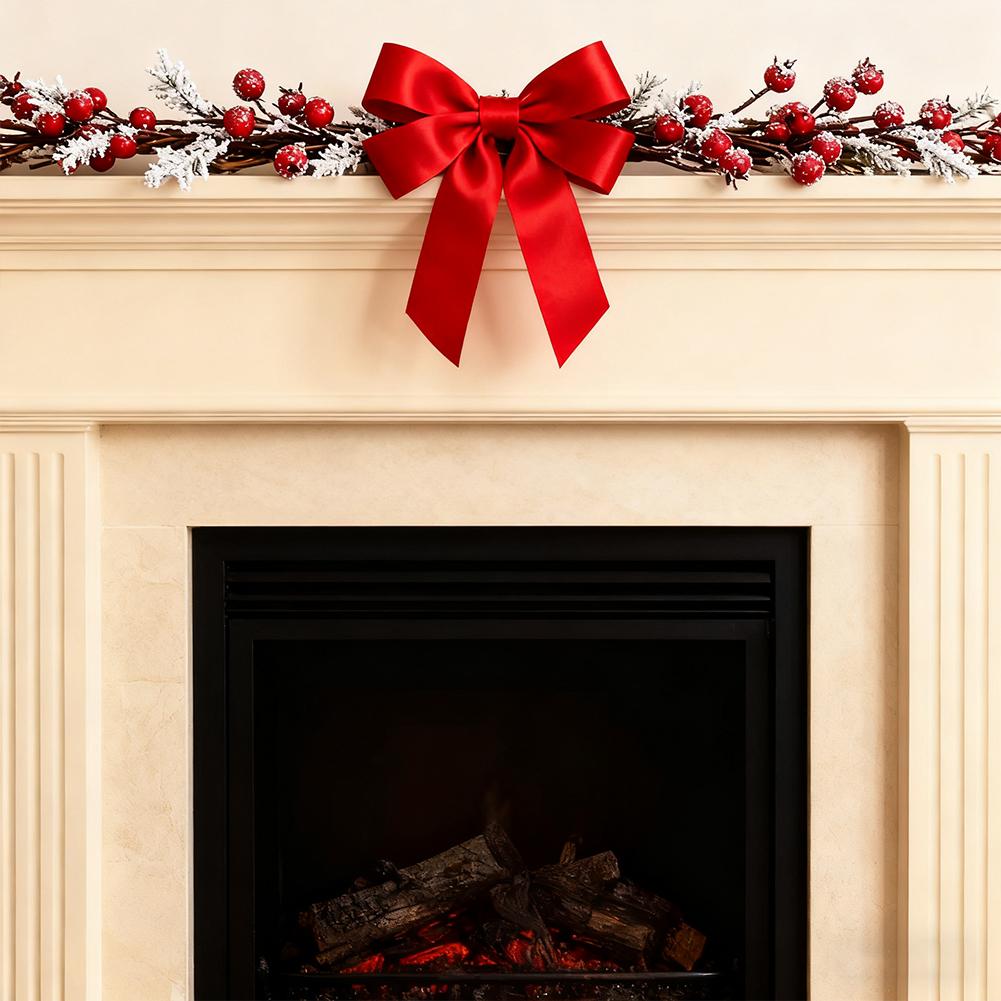 10pcs Simulated Berry Decoration Artificial Red Berry Stems For Christmas Tree Decor DIY Crafts Wreath Decor Berries Branch Q6O6