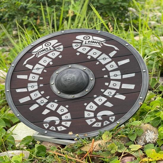 60.96 Cm Viking Dragon Wooden Shield Medieval Warrior Shield Zelda Traveler's Shield Best Gift Decorative