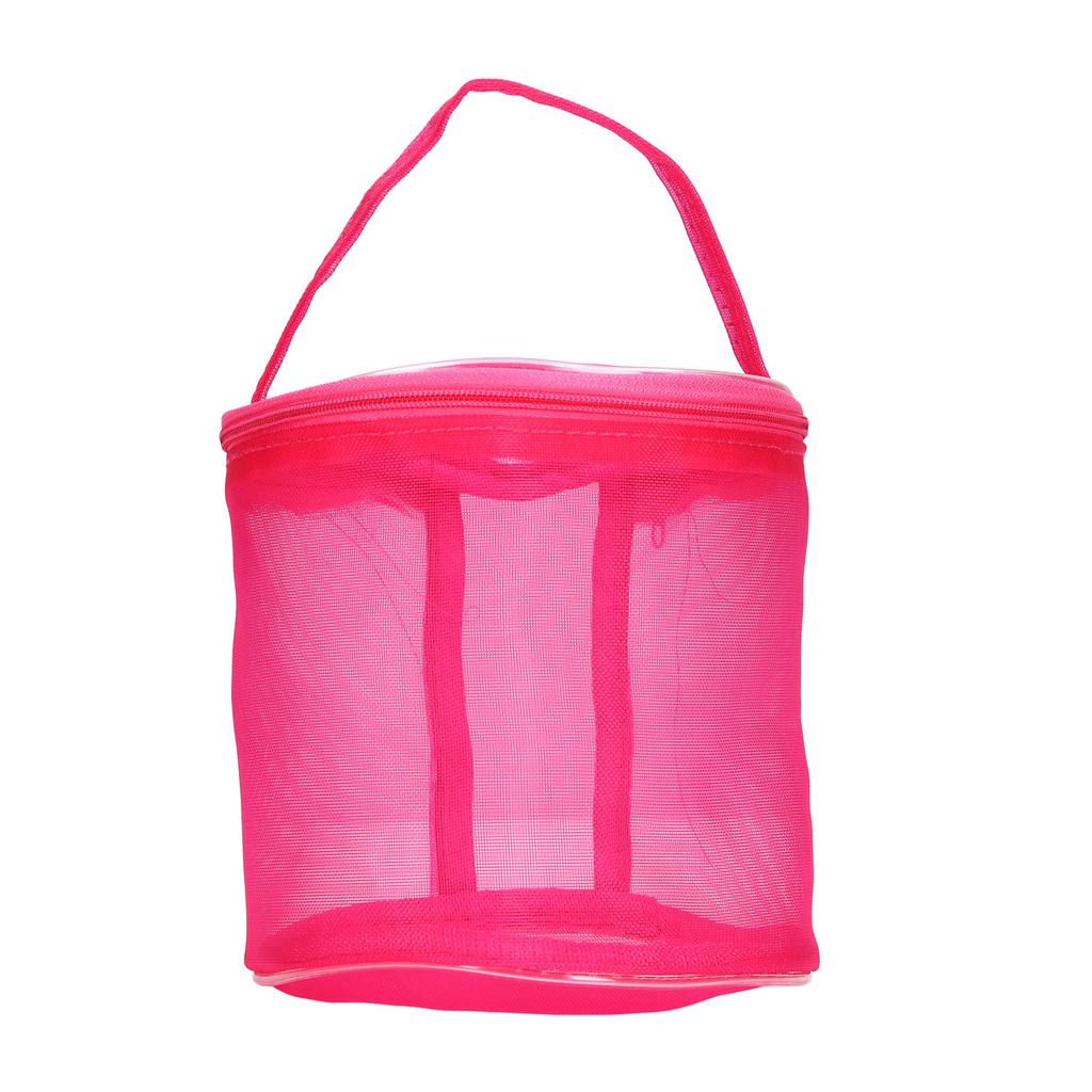 Cesta de Costura Alça Portátil Espaço Amplo Design de Malha Nylon Ampla Aplicação Bolsa de Tricô
