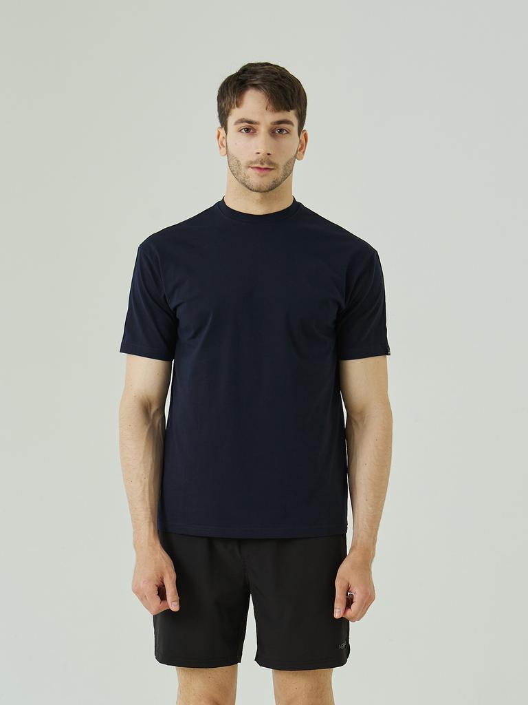 HERVINO Stretch Muscle Fit Short Sleeve T-Shirt [Navy]