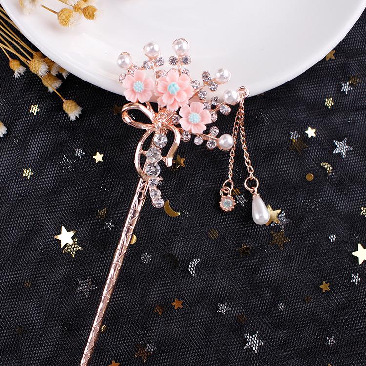 Women's 2026 Spring/Summer Chinese Tassel Alloy Hairpin - Qipao Hair Accessories