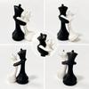 Couple Display Figurine with King and Queen Form for Desk Shelf Entryway Bedroom and Living Room Accent Placement Indoors Daily Use