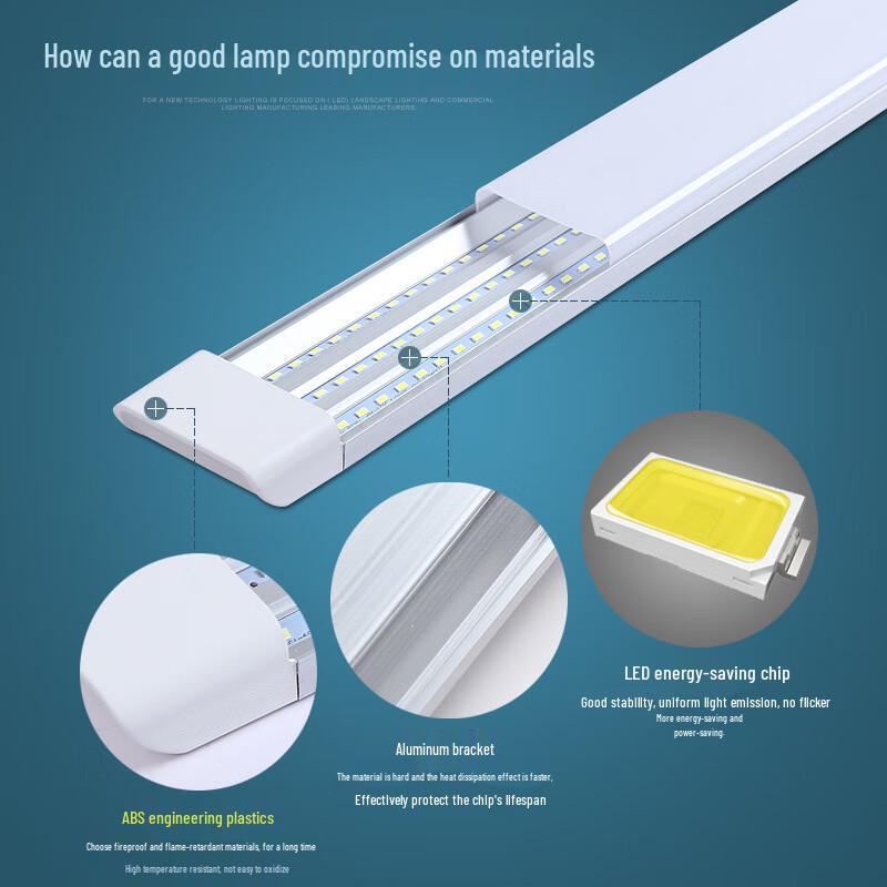 Zhishi Tri-Proof LED Purifying Industrial Strip Light