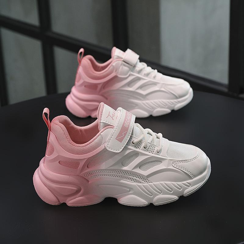 New spring and summer middle and university children Korean version primary school boys tide shoes 2025 girls sports shoes heightening dad shoes