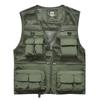 Men's Summer Mesh Vest Lightweight Outdoor Fishing Work Safari Travel Photo Cargo Vest Jacket Multi Pockets Quick Dry Sleeveless Jacket for Men