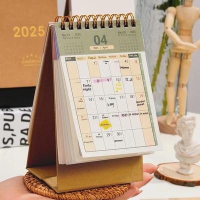 Retro-Tischkalender 2025: Einfaches und kreatives Desktop-Ornament