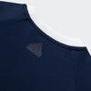 adidas Verbiage Fitted Letter Print Pullover Short Sleeve T-Shirt Women Tops Navy-Blue White JC8710
