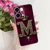 Transparent For Oppo Reno 14Pro CPH2739 PKZ110 Cover For Oppo Reno14 Pro Case Luxury Crown A-Z Letters 2D Flat Pattern
