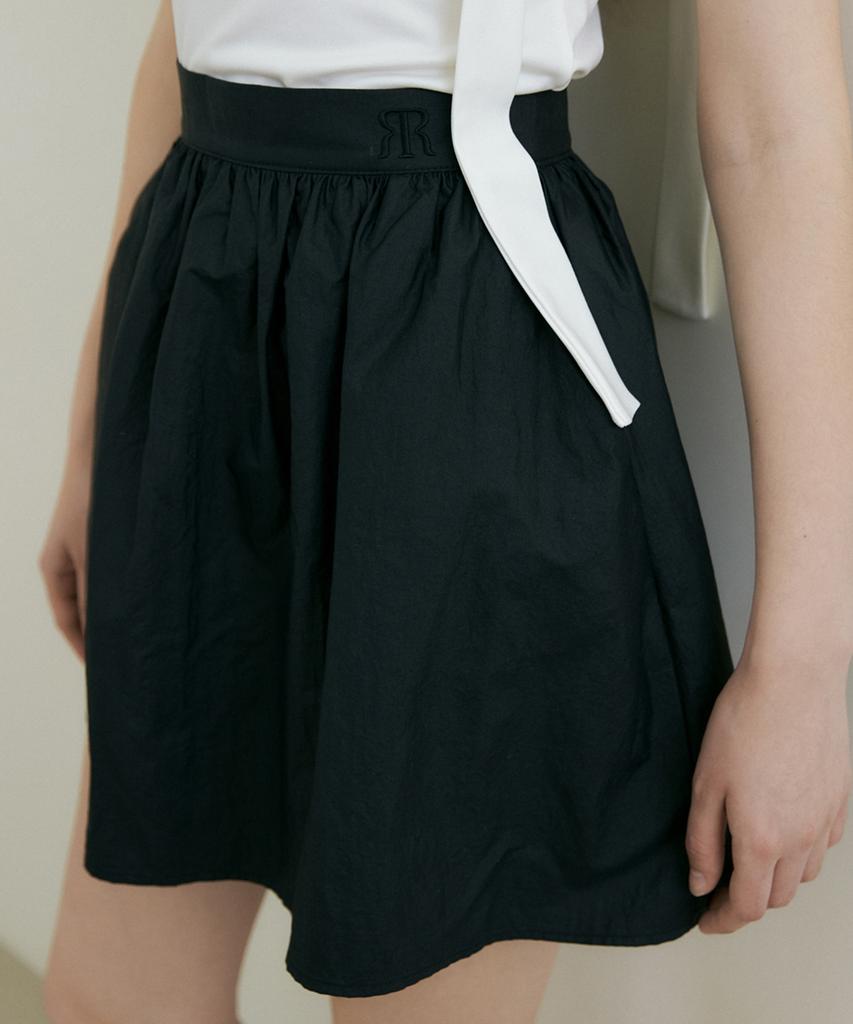 Riorg Fra Nylon Balloon Mini Skirt Black