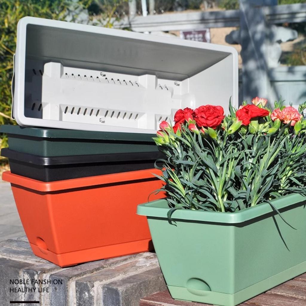 Vaso Rettangolare per Verdure Vaso Rettangolare in Plastica per Fiori