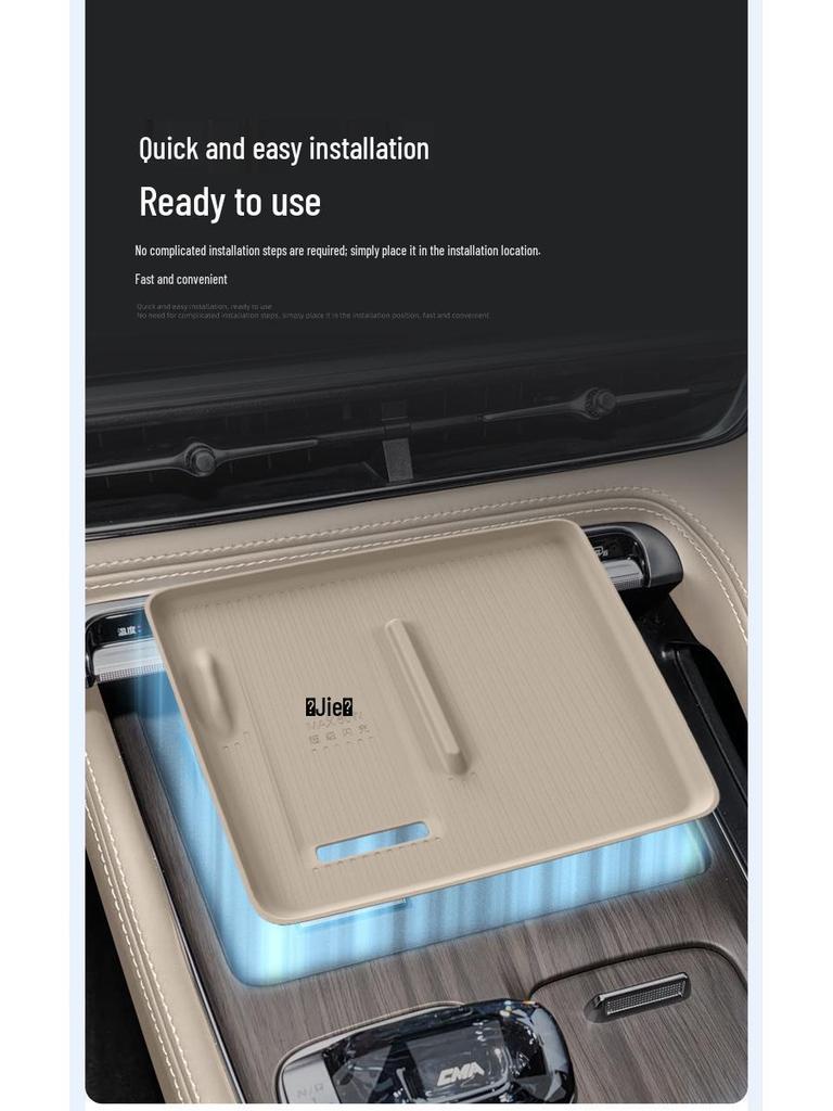 Silicone Wireless Charging Pad for Geely Xingyue L (Fits 26 Models) - Center Console Phone Accessory