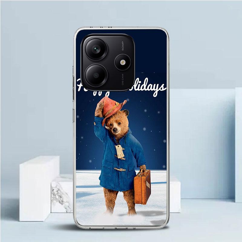 Cute P-PaddingtonS Bear Soft Cover for Xiaomi Redmi Note 15 14 13 12 Pro Plus Phone Case 14S 11S 11T 11E 10S 10 4G Pattern Shell
