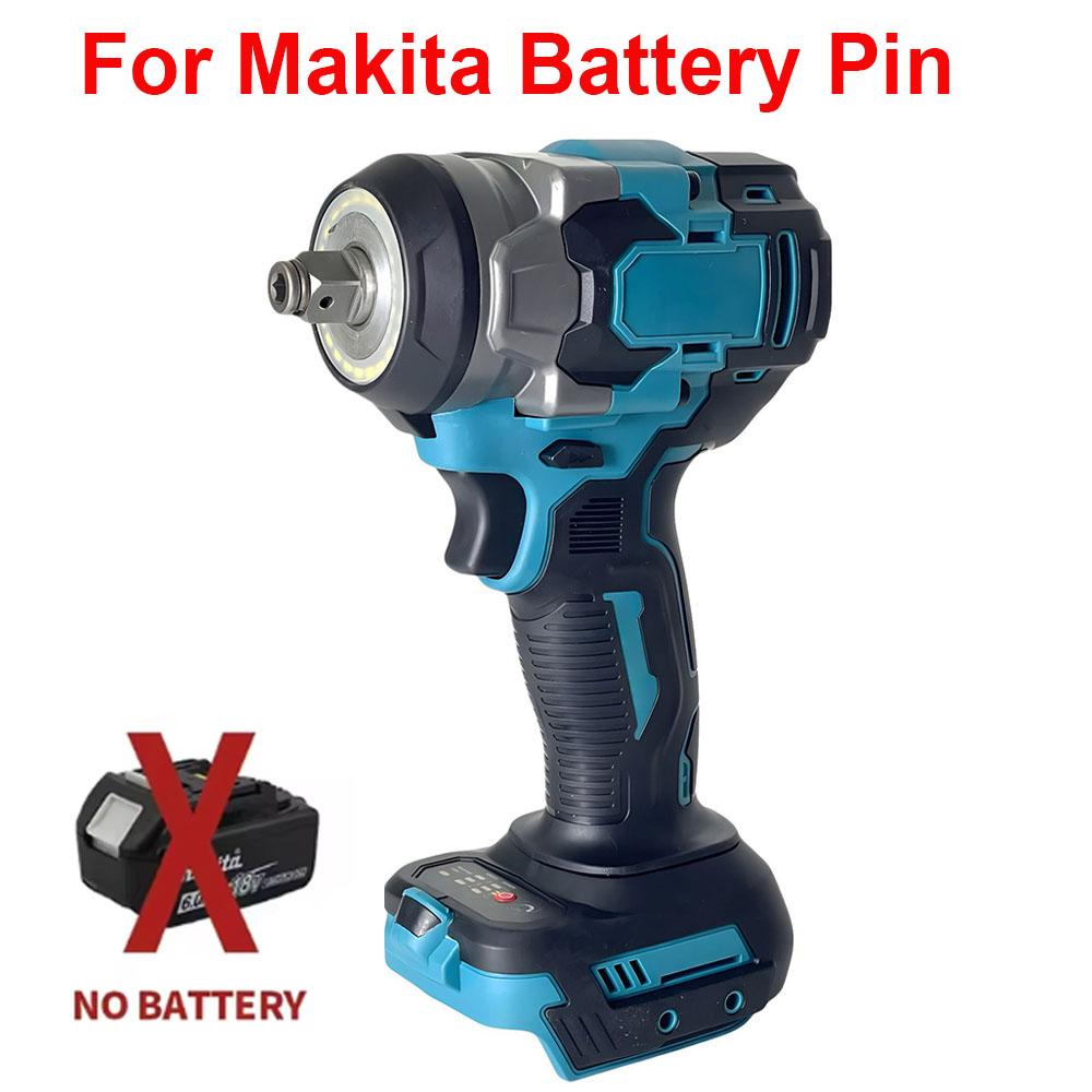 

Бесщеточный электрический ударный гайковерт 500 Н·м для аккумулятора Makita 18 В, аккумуляторный электрический гайковерт 1/2 , отвертка, электроинструменты(Нет батареи)