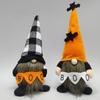 Long Beard Halloween Elf Dwarfs Dolls Bat Orange Hat Halloween Gnomes Decorations  Room Decor