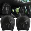 Universal  Car Headrest Covers Scary Hooded Figure Ghost Pattern Auto Seat Headrest Sleeve Halloween Car Interior Decor
