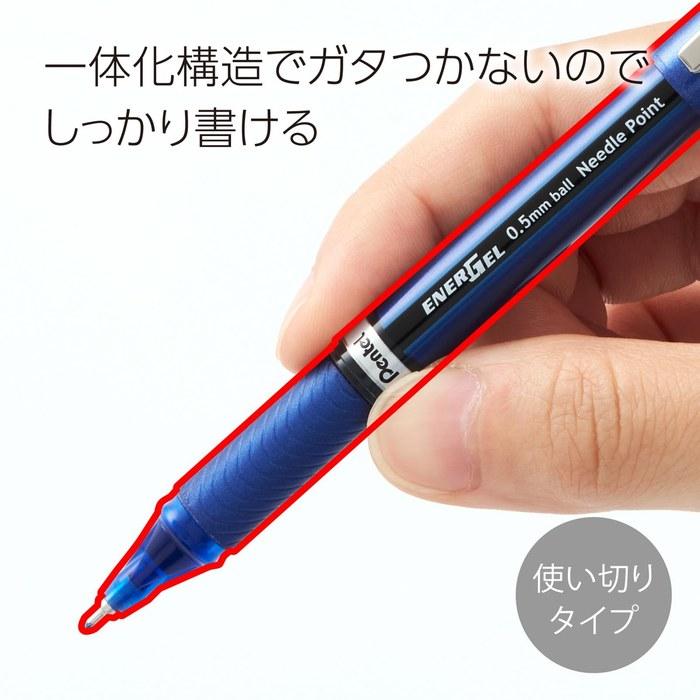 Pentel EnerGel Euro Ballpoint Pen 0.5mm (Blue) - 10 Pack - BLN25-C