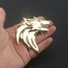 2pcs Wolf Totem Badge Car Personality Wolf Head Metal Car Sticker Modified Car Logo Wolf Head Sticker Metal Wolf Logo