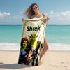 1pc Shrek4 Beach Towel, Comfortable and Thick, and Swimming/Bath/Picnic/Camping Towel, Suitable for Seaside Beaches