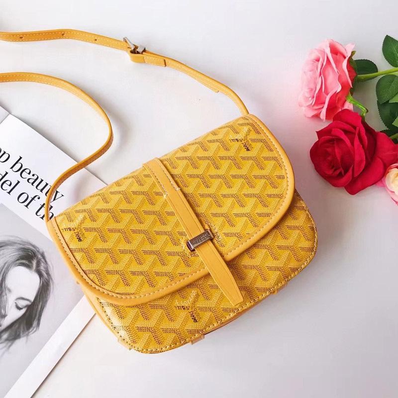 ROBINE Messenger Bag Kleine Vierkante Tas Schoudertas Crossbody Tas_Lucky_B geel